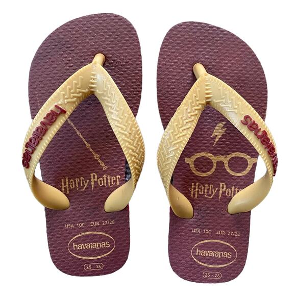 Worn once little kids Harry Potter Havaianas 25/26 fits Toddler kids size 10 - Picture 1 of 4